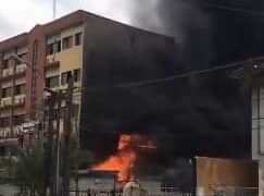 Fire Guts Plaza in Lagos | METROWATCH