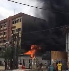 Fire Guts Plaza in Lagos | METROWATCH