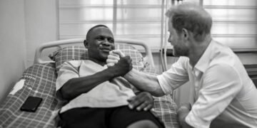 PHOTOS | Prince Harry Visits Wounded Soldiers in Kaduna | METROWATCH