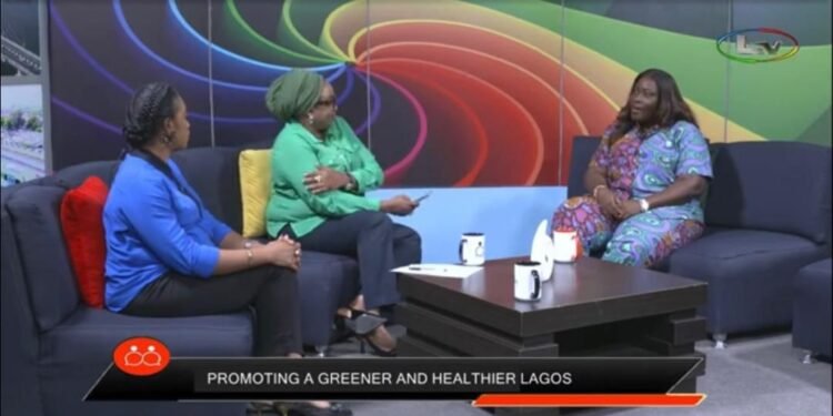 * GM LASPARK, Adetoun Popoola at the Media chat on Wednesday 10/7/2024 to sensitize the public of the upcoming 2024 Tree planting day & other activities of the Agency