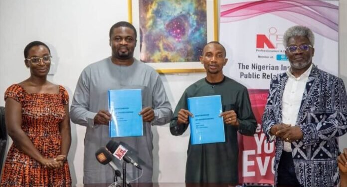 *Officials of the NIPR-FCT chapter and Drawbridge Communications after MoU signing ceremony.