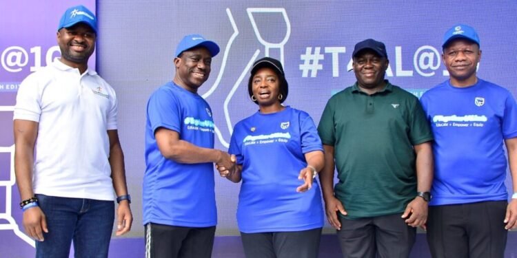 L-R: Ejike Anih, Founder/CEO, IfeanHealth Orthopaedics; Dr Demola Sogunle, Chief Executive,
Stanbic IBTC Holdings; Dr Ibijoke Sanwo-Olu, First Lady of Lagos State; Brigadier General
Samson Okoigi, ⁠Corps Commander - Medical, Nigerian Army and Wole Adeniyi, Chief
Executive, Stanbic IBTC Bank, during the 10 th edition of Together4ALimb charity walk,
Stanbic IBTC Holdings’ Corporate Social Investment (CSI) initiative, held at Walter Carrington
Crescent, Victoria Island, Lagos.