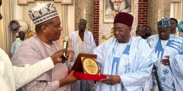 Emmanuel Okafor, AANI President, Pays Condolence Visit to Shehu of Borno