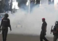 Independence Day: Police Fire Teargas at Protesters in Abuja [VIDEO]