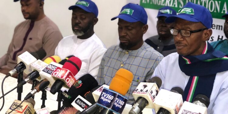 Leader of the group, Dr. Opialu Fabian, speaking during the press conference... Abuja, Nov 20, 2024