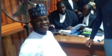 Alleged N110bn Fraud: Yahaya Bello Arrives Court for Case with EFCC