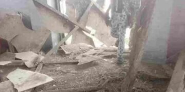 Ceiling Collapses Inside Court Room During Proceeding in Abia
