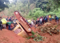 *Site of the landslide in  Western Cameroon