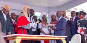 JUST IN: Okpebholo, Idahosa Officially Sworn-in as Edo State Governor, Deputy 