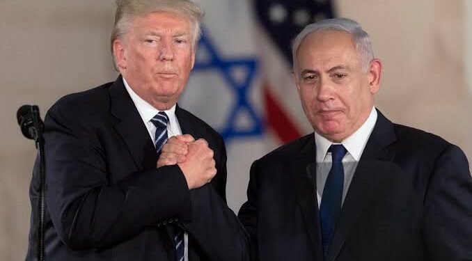 Donald Trump and Benjamin Natanyahu