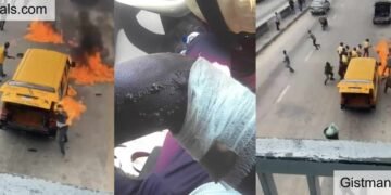 Burnt LASTMA Official Hospitalised as Lagos Hunts Driver