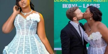 Nollywood Actress, Etinosa Idemudia Ties the Knot with Caucasian Lover