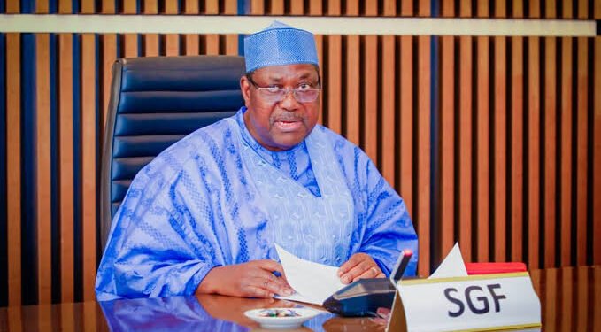 Secretary to Government of the Federation (SGF), Senator George Akume