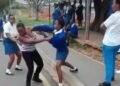 Illicit Affair: Drama as Secondary School Student Beat Up Woman (Video)