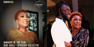 Burna Boy’s Mother Bags Nomination for ‘Best Manager’ at Music Week Awards