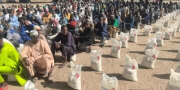 Governor Zulum Expresses Excitement as Dangote Feeds 40,000 Families in Borno