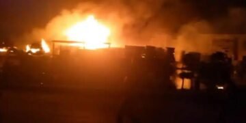 Panic as Explosion Rocks Ikeja Under Bridge in Lagos