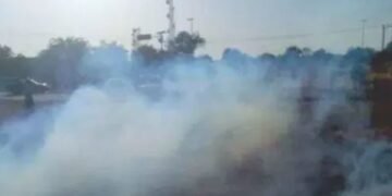 JUST IN: Police Fire Teargas at Peaceful Protesters in Abuja