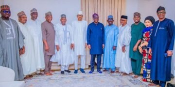 JUST IN: Ganduje, Other APC Leaders Meet Buhari Hours After Atiku, El-Rufai’s Visit 