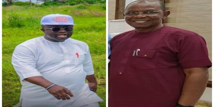 *Hon. Sylvester Aigboboh (l) and Hon. Collins Edomaruse (r)