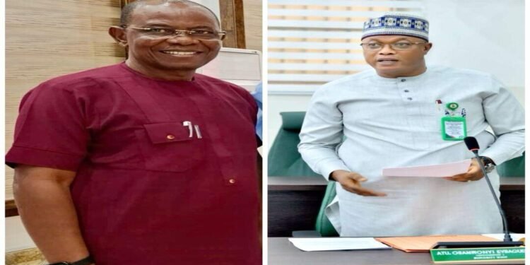 *Hon. Collins Edomaruse (l) and Hon. Osamwonyi Atu (r)