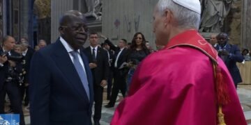President Tinubu Meets Pope Leo XIV After Inauguration Mass in Rome 