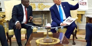 Ramaphosa Meets Trump, Refutes White Genocide Allegation