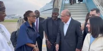 Brazilian Vice President Geraldo Alckmin, Wife Arrive Nigeria
