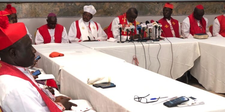 The Charismatic Bishops during the media briefing