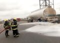 Tanker Carrying 15,000 Litres Of AGO Somersaults, Spills Content in Ibadan