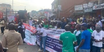 Democracy Day: Anti-Tinubu Protest Breaks Out in Lagos (Photos)
