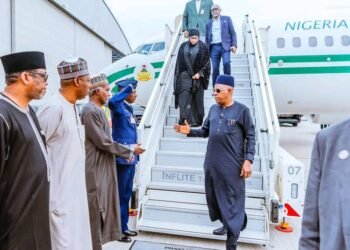 BREAKING: Shettima Arrives London to Convey Buhari’s Corpse Back to Nigeria