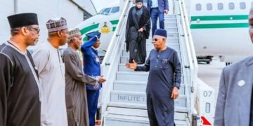 BREAKING: Shettima Arrives London to Convey Buhari’s Corpse Back to Nigeria
