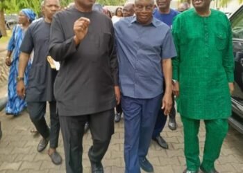 David Mark, Peter Obi Meet at Burial Of Judge Who Quashed Obi’s Impeachment
