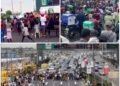 Protest: Residents of Oworosonki Block 3rd Mainland Bridge
