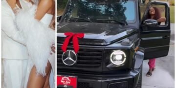Davido Surprises Wife, Chioma with Brand New 2025 Mercedes-Benz G580 