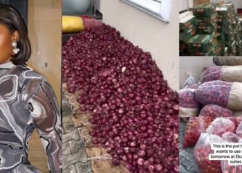 Hilda Baci Shows Off Quantity of Ingredients For World’s Largest Jollof Rice