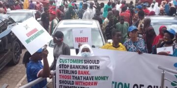 Alleged Fraudulent Acts: NGO Protests at CBN, Submits Petition against Sterling Bank