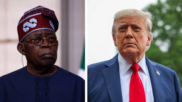 *Bola Tinubu (l) and Donald Trump (r)