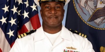 Nigerian Man, Kelechi Ndukwe Makes History, Becomes Commodore of U.S. Navy Destroyer Squadron