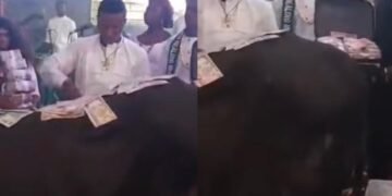 EFCC Moves to Probe Man Seen Spraying Naira Notes On ‘Thanksgiving Cow’ in Church