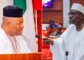 I Am a Senior Senator, You’re Just There to Preside, Not to Stop Me From Speaking, Ndume Fires at Akpabio