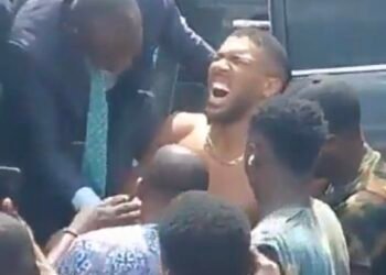 2 Feared Dead as Anthony Joshua Survives Accident (Video)