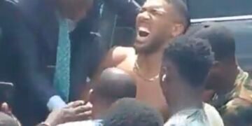 2 Feared Dead as Anthony Joshua Survives Accident (Video)