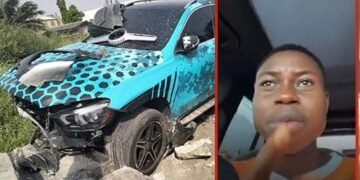 FRSC Moves to Prosecute TikToker Peller After He Crashed His Car During Live Session Over Break-Up With Jarvis