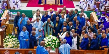 Akpabio, Osinbajo, Saraki, Other Dignitaries Attend Segun Awolowo’s Funeral Service (Photos)