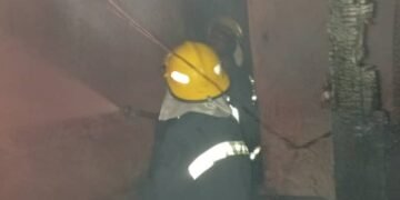 Tension as Fire Ravages Residential Building Housing Missionaries on Ibadan