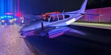 Commotion as Plane Crashes into Traffic During Emergency Landing