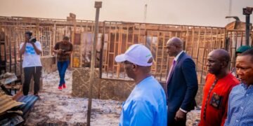 Gov. Okpebholo Visits Ekpoma Fire Scene, Promise to Rebuild Burnt Shops