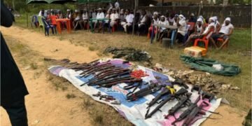 80 Militants Surrender Arms to Nigerian Army in Cross River 